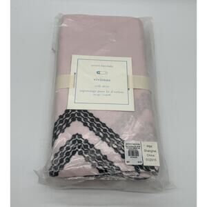 NEW Pottery Barn Kids Vivienne Crib Skirt PINK BLACK